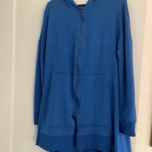 Pal offner size one blue sweatshirt material